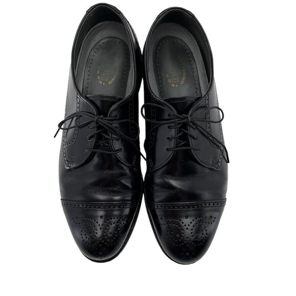 Dexter Mens Shoes Leather Oxford Black Size 8 M  EUC USA 536978 - Picture 3 of 10